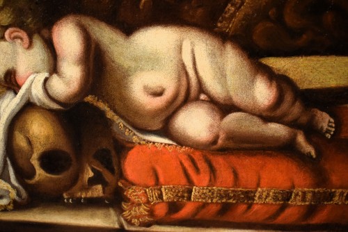 Memento Mori" - 17th-century,   Lombard School   - 